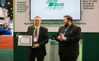 Taco Presents Dan Holohan Comfort Award at 2022 AHR Expo