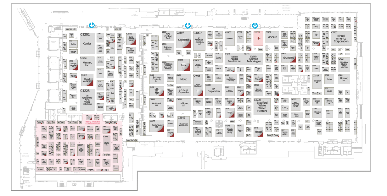 AHR Expo Booth Map 2026