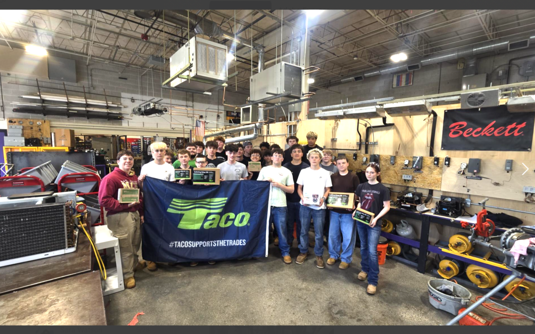 Taco Donates Products to Support Hands-On Learning at Shawsheen Valley Regional Vocational Technical High School